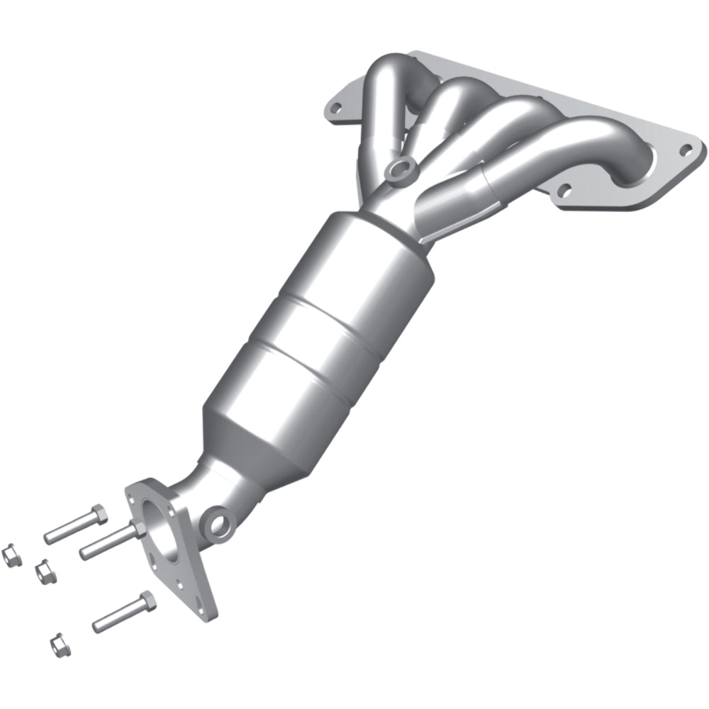 MagnaFlow direct-fit catalytic converter fits 2005-2012 Ford Escape, 2005-2011 Mercury Mariner, and more, this and 2005-2007 Escape 2.3 mani 2.3 inch inlet/outlet stainless steel C