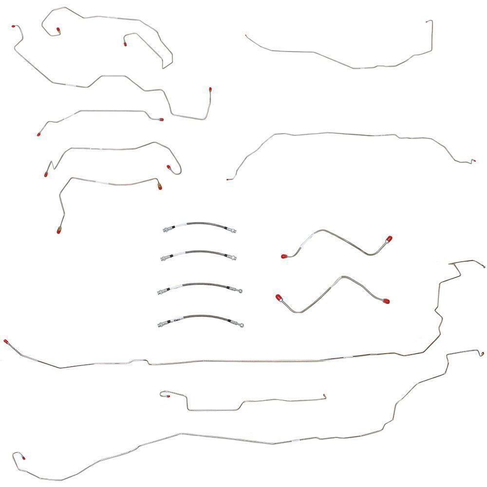 t 05-10 Chevrolet Cobalt Brake Line & Hose Kit No ABS Fine Lines