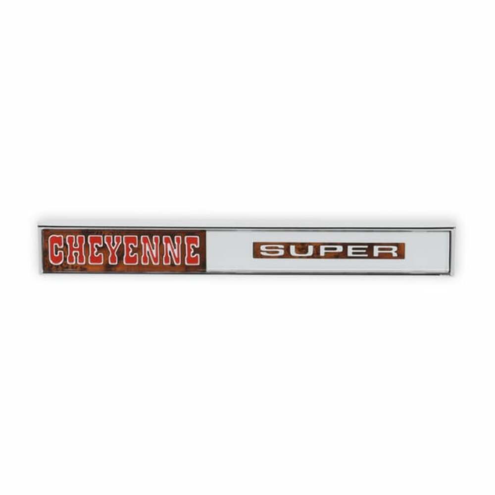1971 C/K Series Trucks; C/K Glove Box Emblem - Cheyenne Super 05-198