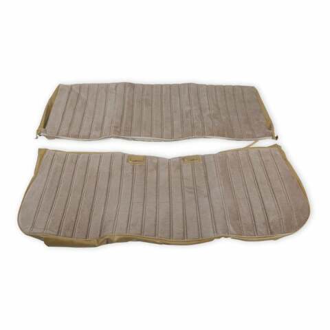 81-87 C/K Series Pickup Seat Upholstery-Full Pleat Cloth/Vinyl-Tan 05-298