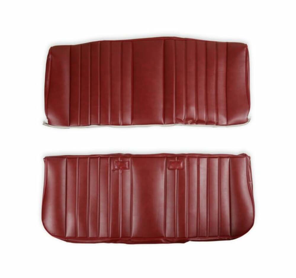 81-87 C/K Series Pickup Seat Upholstery-Standard Pleat Vinyl-Maroon 05-306
