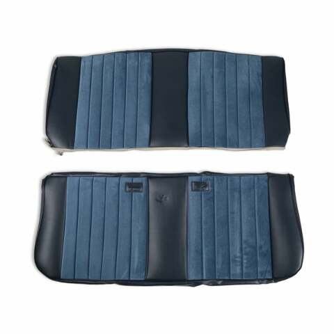 81-87 C/K Series Pickup Seat Upholstery-Standard Pleat Cloth-Navy 05-312
