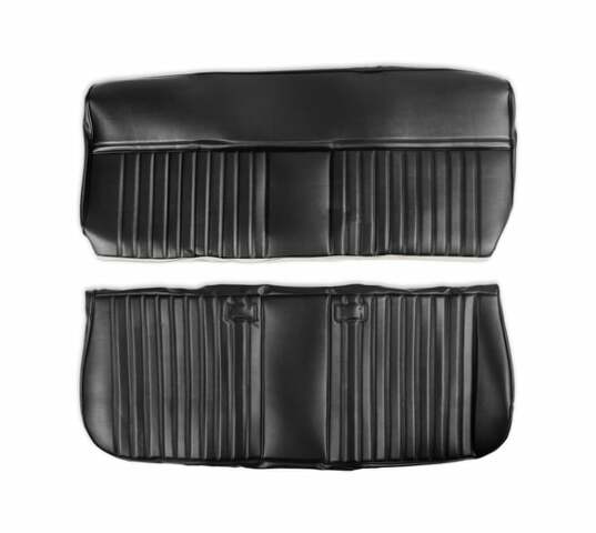 81-87 C/K Series Pickup Seat Upholstery Kit-Deluxe Pleat Vinyl-Black 05-315