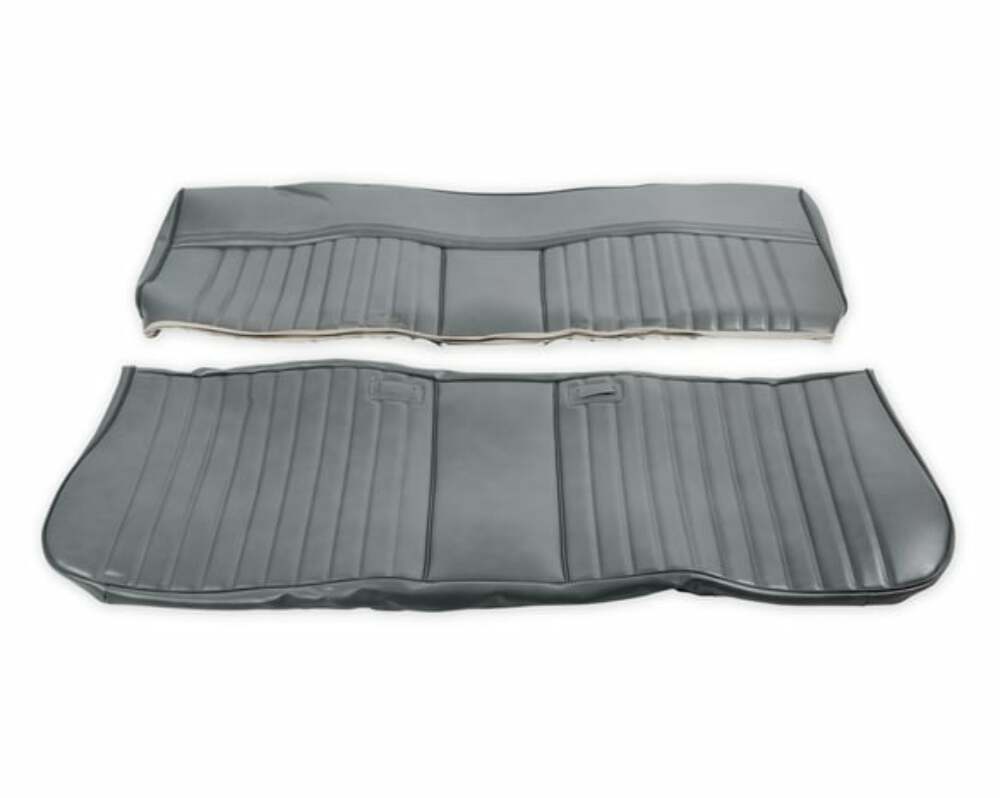 81-87 C/K Series Pickup Seat Upholstery-Deluxe Pleat Vinyl-Charcoal 05-319