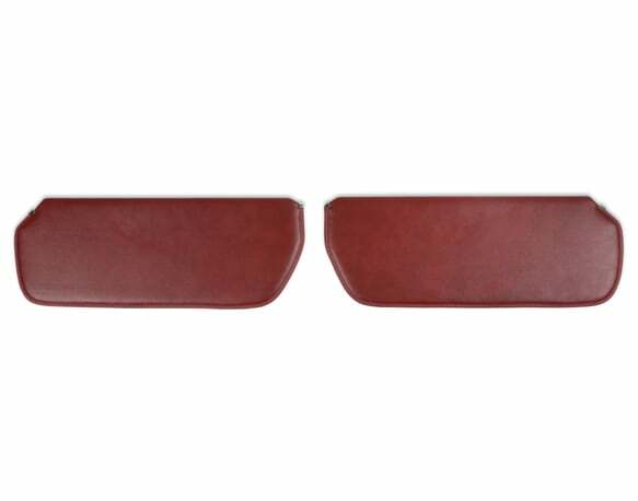73-87 C/K Series Pickups Foamback Sunvisor Pair-Vinyl-Red 05-340
