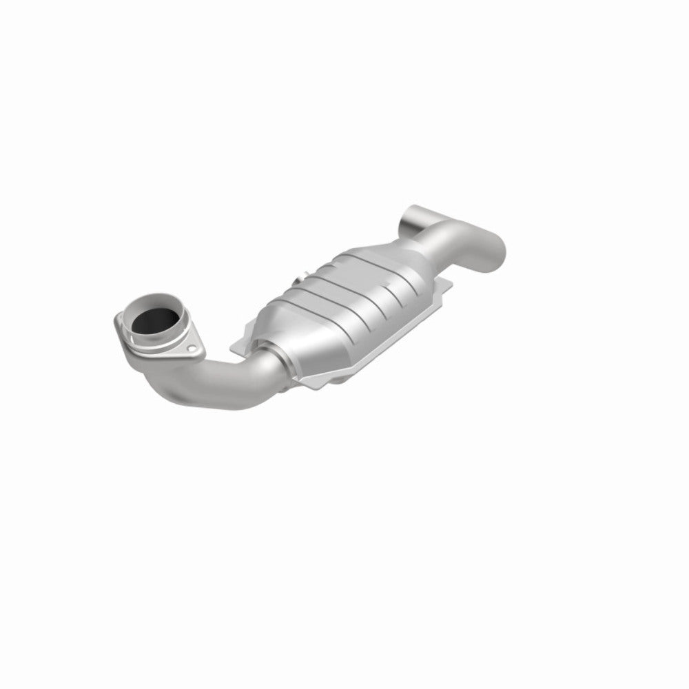 MagnaFlow direct-fit catalytic converter fits 2005-2006 Ford Expedition 5.4L and 05 Expedition driver side 5.4 driver side 5.4 inch inlet/outlet stainless steel CARB compliant OBDI