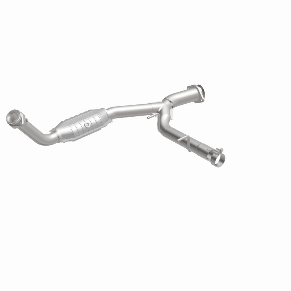 MagnaFlow direct-fit catalytic converter fits 2005-2006 Ford Expedition 5.4L and 05 Expedition passenger side 5.4L passenger side stainless steel CARB compliant OBDII 49411