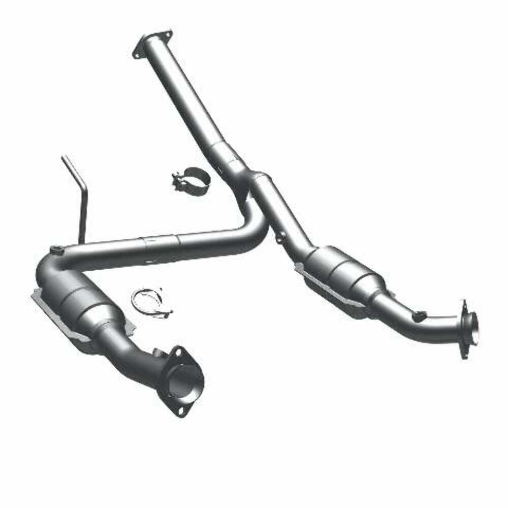 MagnaFlow direct-fit catalytic converter fits 2004-2005 Ford Explorer and Mercury Mountaineer and 05 Explorer 4.0 2/4wd 4 inch inlet/outlet stainless steel CARB compliant 49406