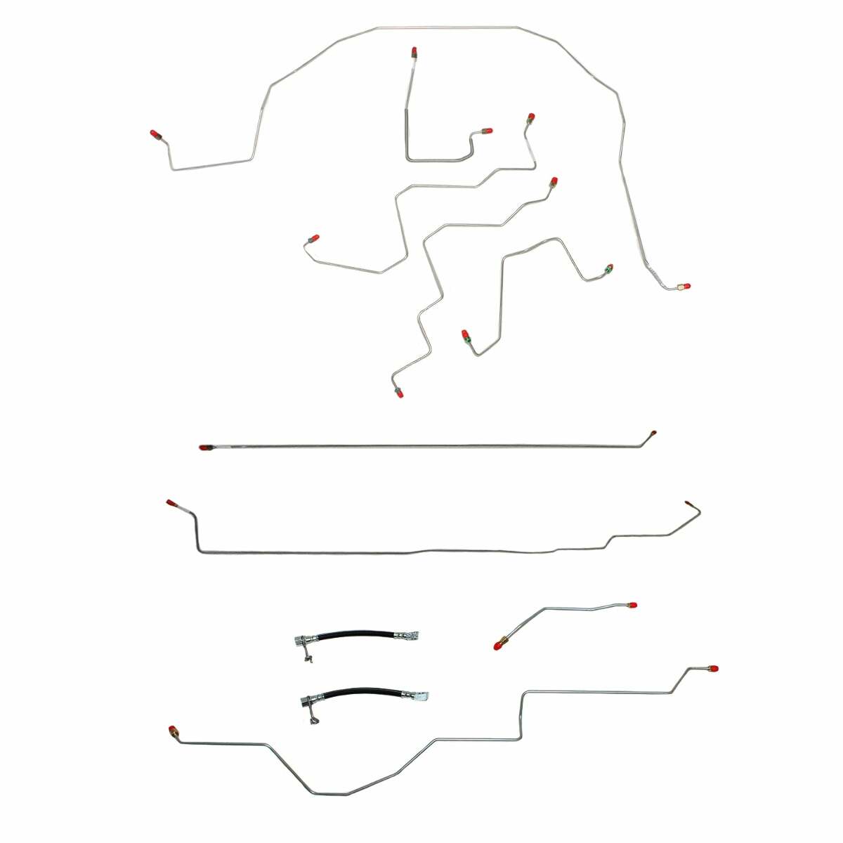 t 06-08 Dodge Ram 1500 Brake Line Kit 2WD Reg Cab/Short Bed RWABS Fine Lines