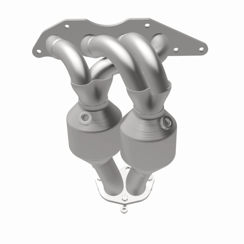 MagnaFlow direct-fit catalytic converter fits 2004-2012 Mitsubishi Galant and 2006-2012 Mitsubishi Eclipse. Hardware is included to eliminate the hassle of working with corroded fa