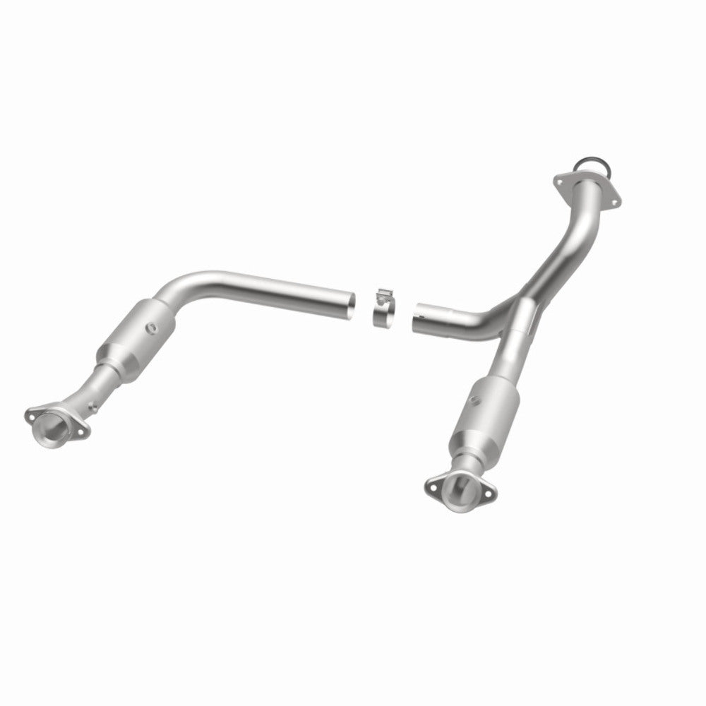 MagnaFlow direct-fit catalytic converter fits 2006-2010 Ford Explorer, 2007-2010 Ford Explorer Sport Trac, and additional vehicles and 2006-2009 Expl/Mtnr 4.6L stainless steel CARB