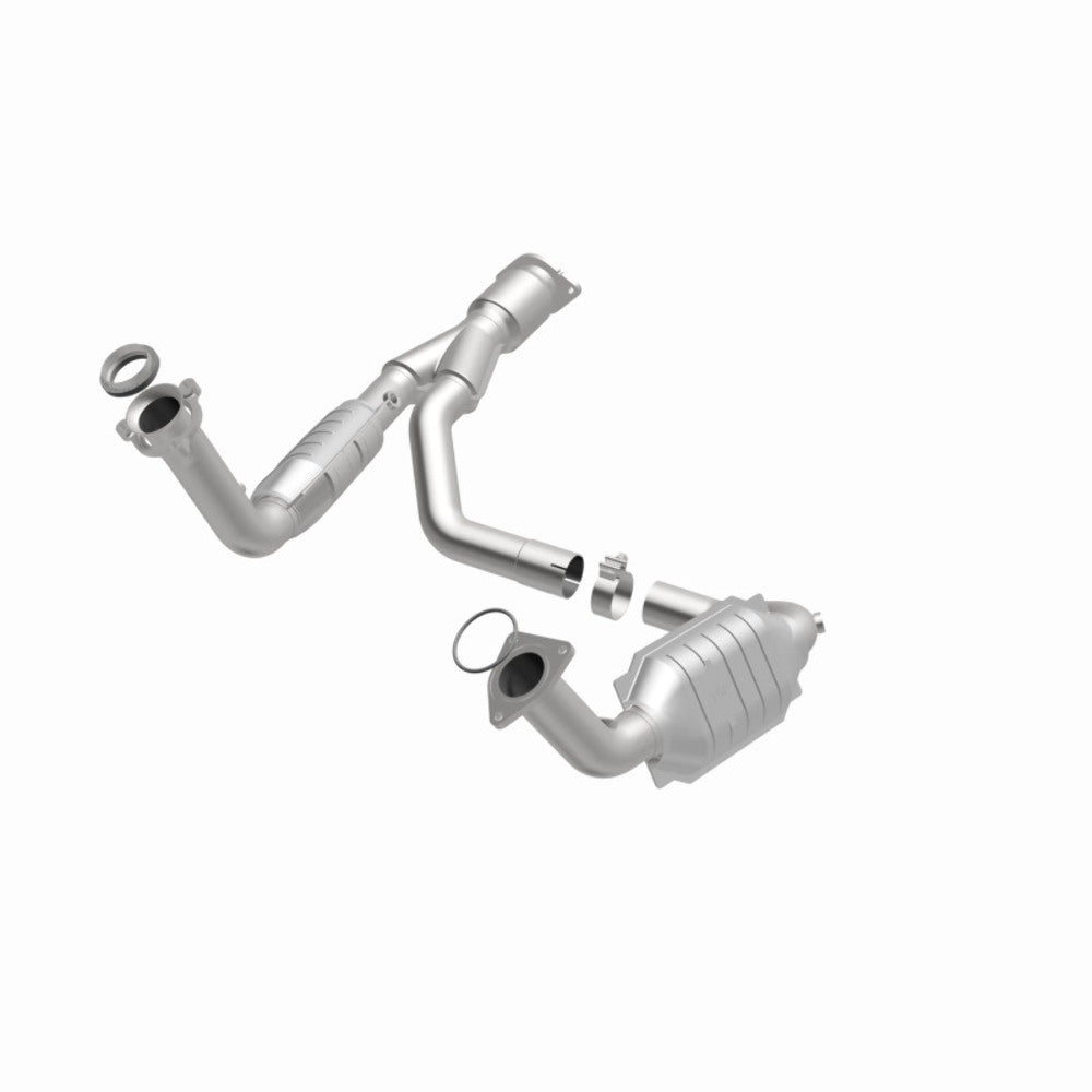 MagnaFlow direct-fit catalytic converter fits 2006-2009 Chevrolet Trailblazer, 2007-2009 GMC Envoy, and additional vehicles and 2006-2009 TB/Envoy 5.3/6.0 5.3 inch inlet/outlet sta