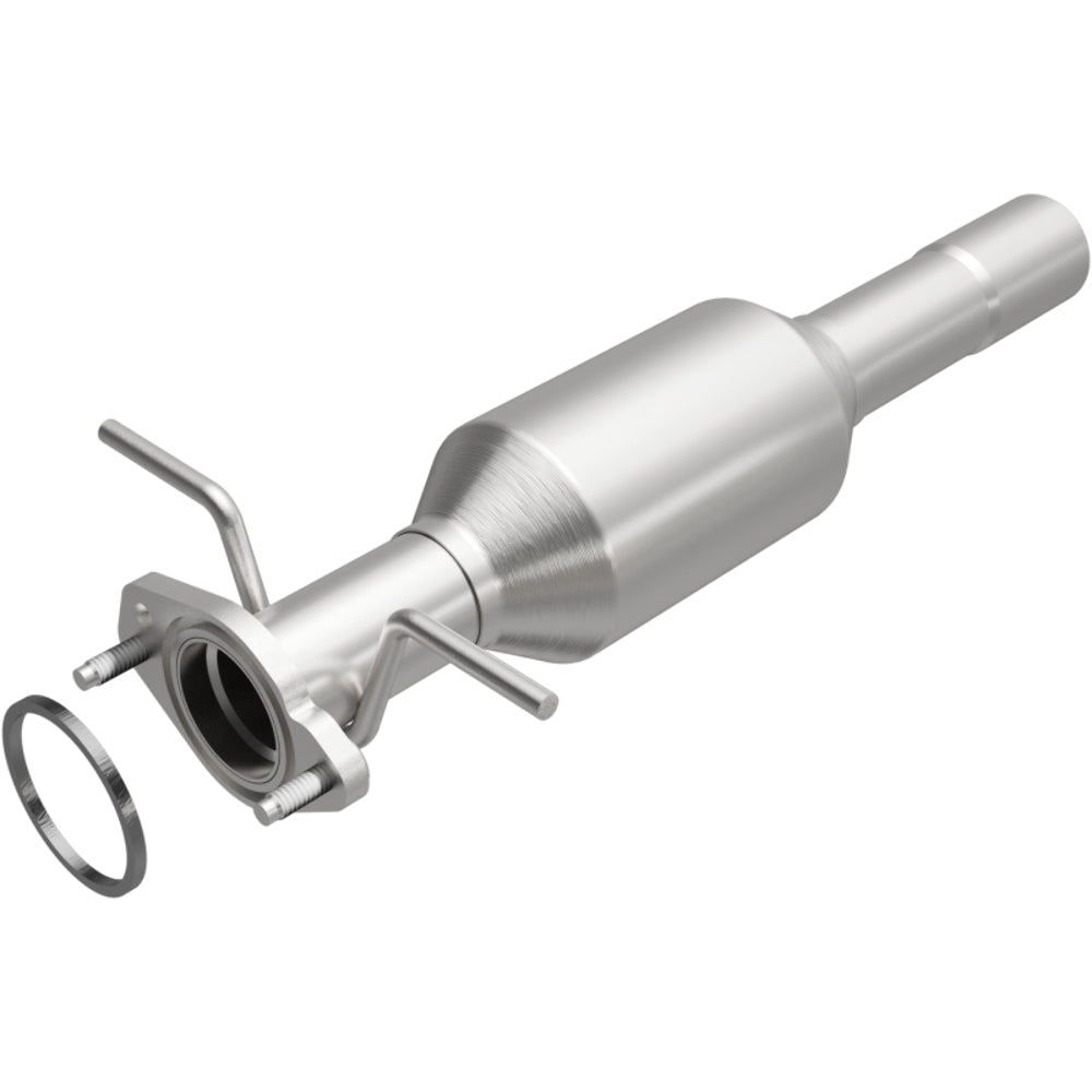MagnaFlow direct-fit catalytic converter fits 06 Ford Focus ZX3 2.0/2.3L 2 inch inlet/outlet stainless steel CARB compliant OBDII 49196