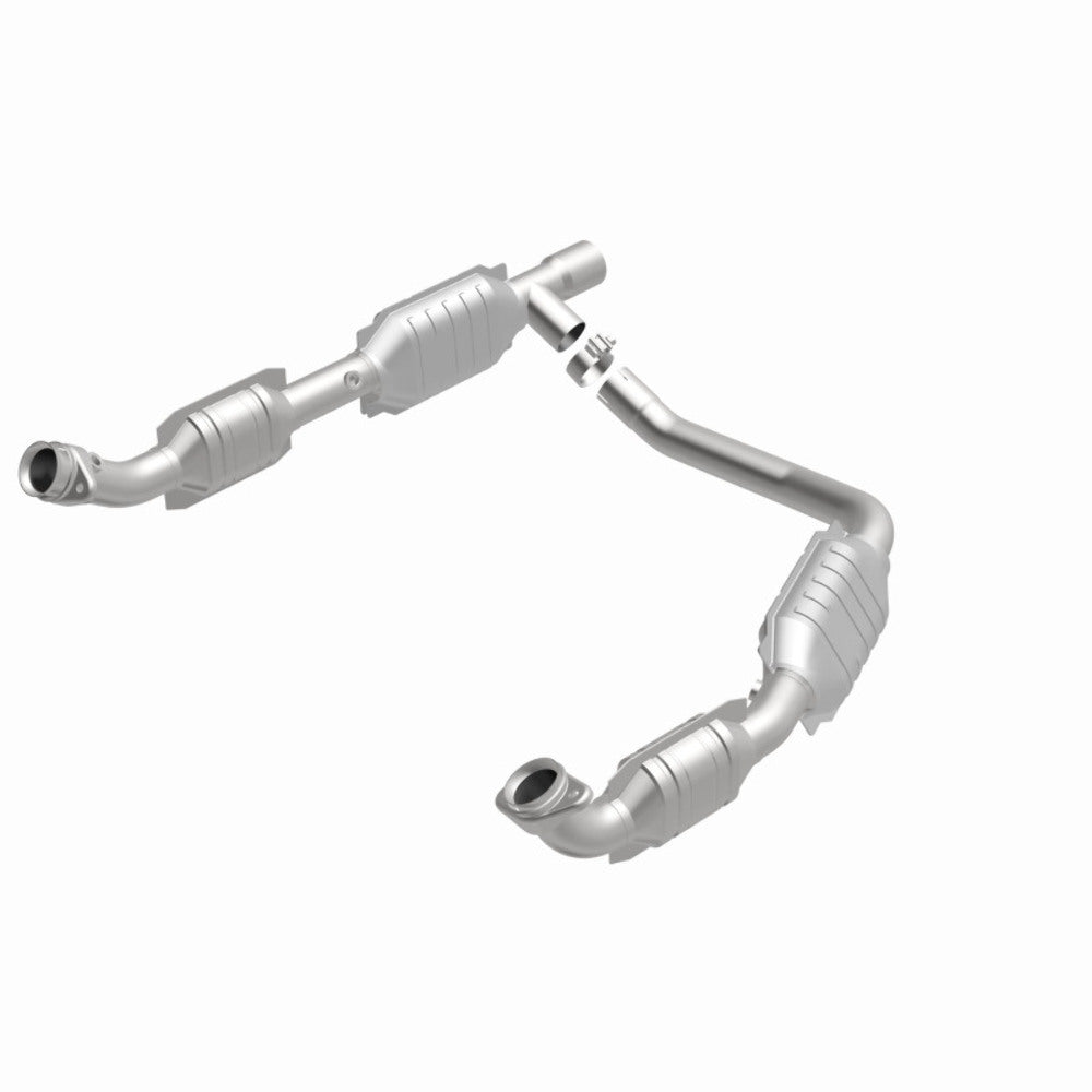 MagnaFlow direct-fit catalytic converter fits 2005-2006 Ford E-350 Super Duty 5.4L and 2005 Ford E-250 5.4L stainless steel CARB compliant 458041