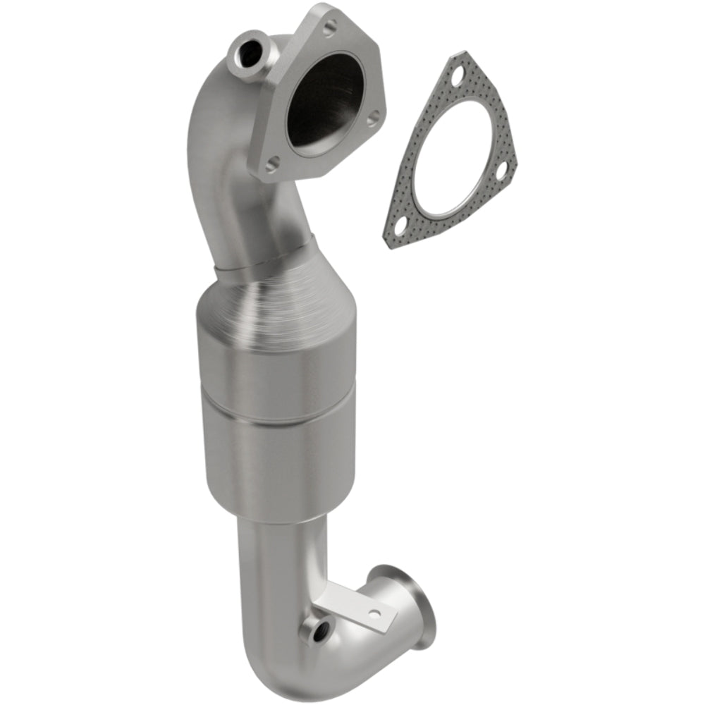 MagnaFlow direct-fit catalytic converter fits 2007-2015 Mini Cooper, 2011-2016 Mini Cooper Countryman, and more, this and 2007-2009 Cooper S turbo frt OE stainless steel CARB compl