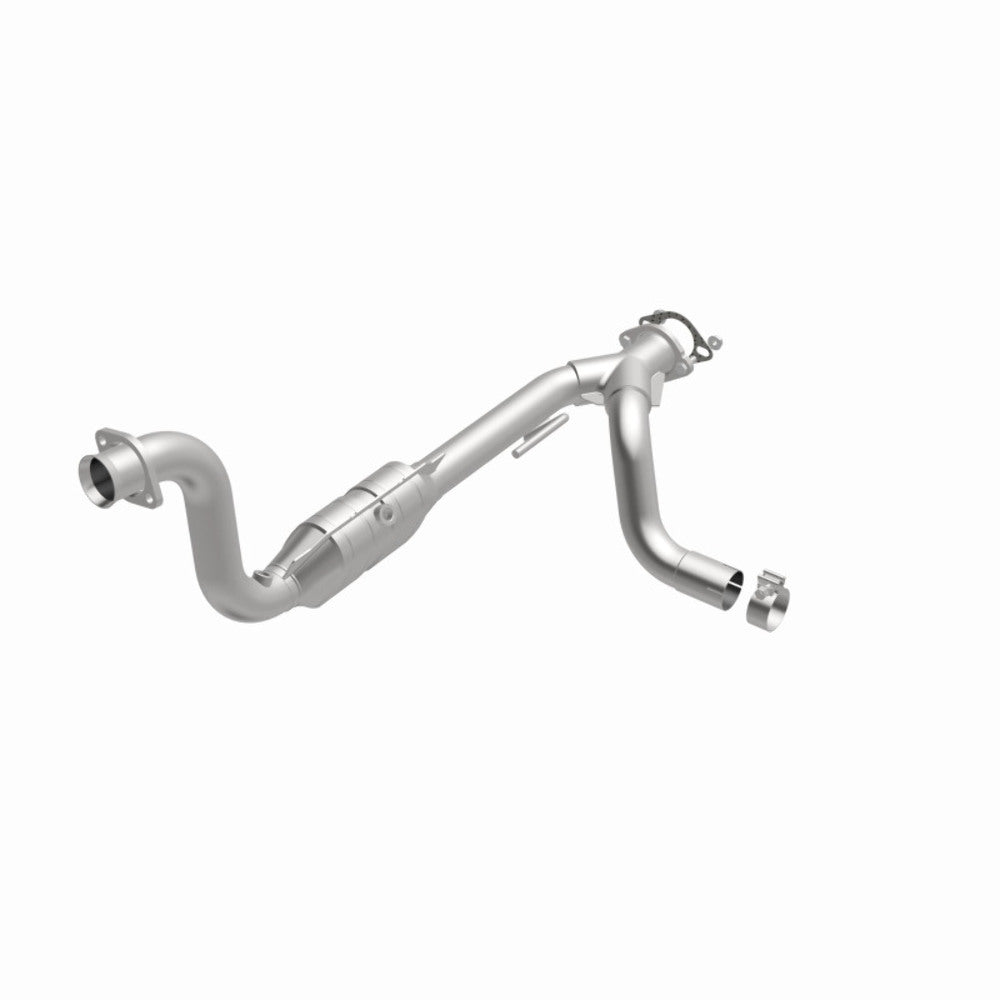 MagnaFlow direct-fit catalytic converter fits 2007-2009 Chrysler Aspen and Dodge Durango and 2007-2009 Durango 5.7 passenger side passenger side 5.7 inch inlet/outlet stainless ste