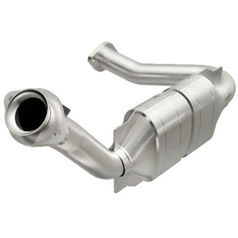MagnaFlow direct-fit catalytic converter fits 2007-2011 Ford Ranger 4.0L and 2007-2010 Mazda B4000 4.0L driver side 4 inch inlet/outlet stainless steel CARB compliant OBDII 49677