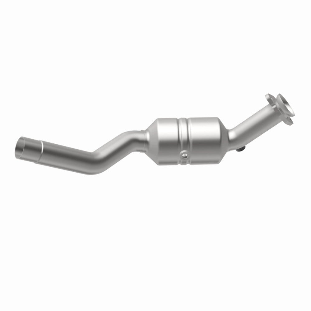 MagnaFlow direct-fit catalytic converter fits 2007-2009 Jaguar XK and Jaguar XKR, this and 2007-2009 XKR 4.2L driver side 4.2L driver side stainless steel CARB compliant OBDII 5195