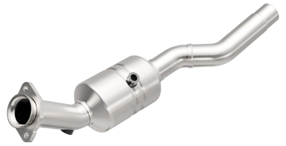 MagnaFlow direct-fit catalytic converter fits 2007-2009 Jaguar XK and Jaguar XKR, this and 2007-2009 XKR 4.2L passenger side 4.2L passenger side stainless steel CARB compliant OBDI