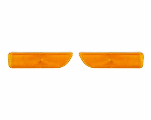 1962-1966 C/K Series Pickup; C/K Gmc Parking Light Lens Pair - Amber 07-140