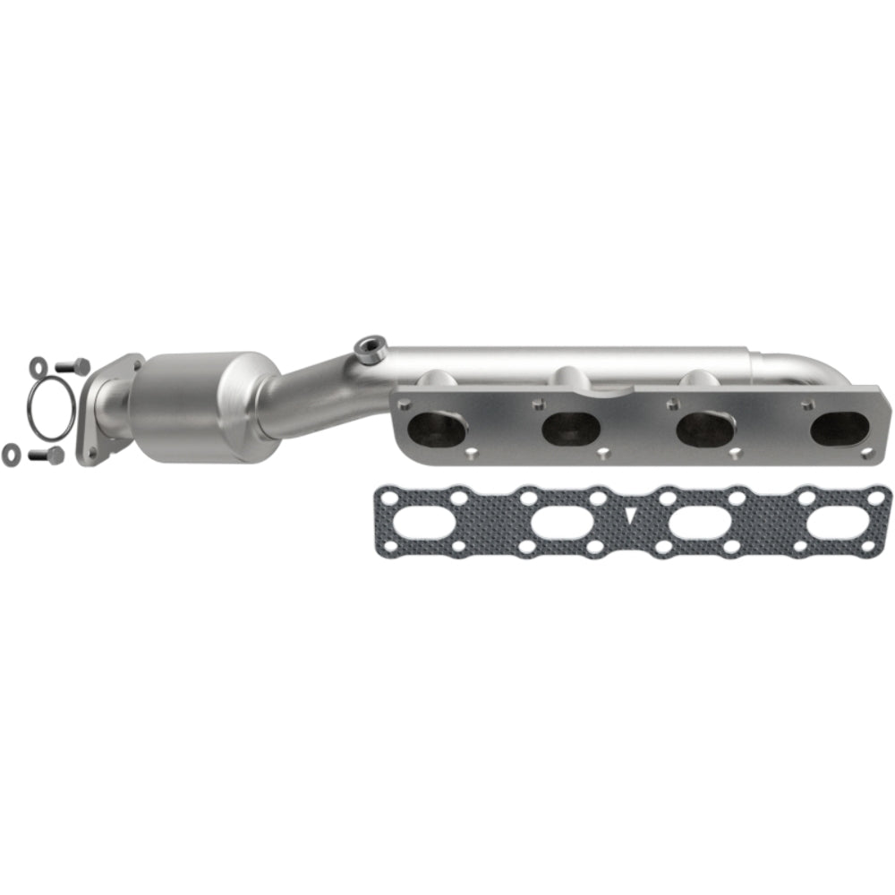 MagnaFlow direct-fit catalytic converter fits 2004-2015 Nissan Titan, 2005-2015 Nissan Armada, and more, this and 07 Titan 5.6L driver side manif 5.6L driver side stainless steel C