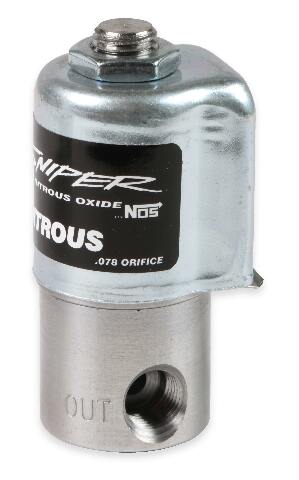 NOS sniper nitrous system holley/carter 195 lb wet plate solenoid 07001NOS
