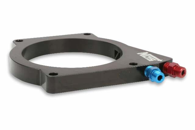 NOS sniper wet nitrous plate kit GM LS 90 and 92 mm 4-bolt throttle body -4AN 10 lb stainless steel black 07163NOS