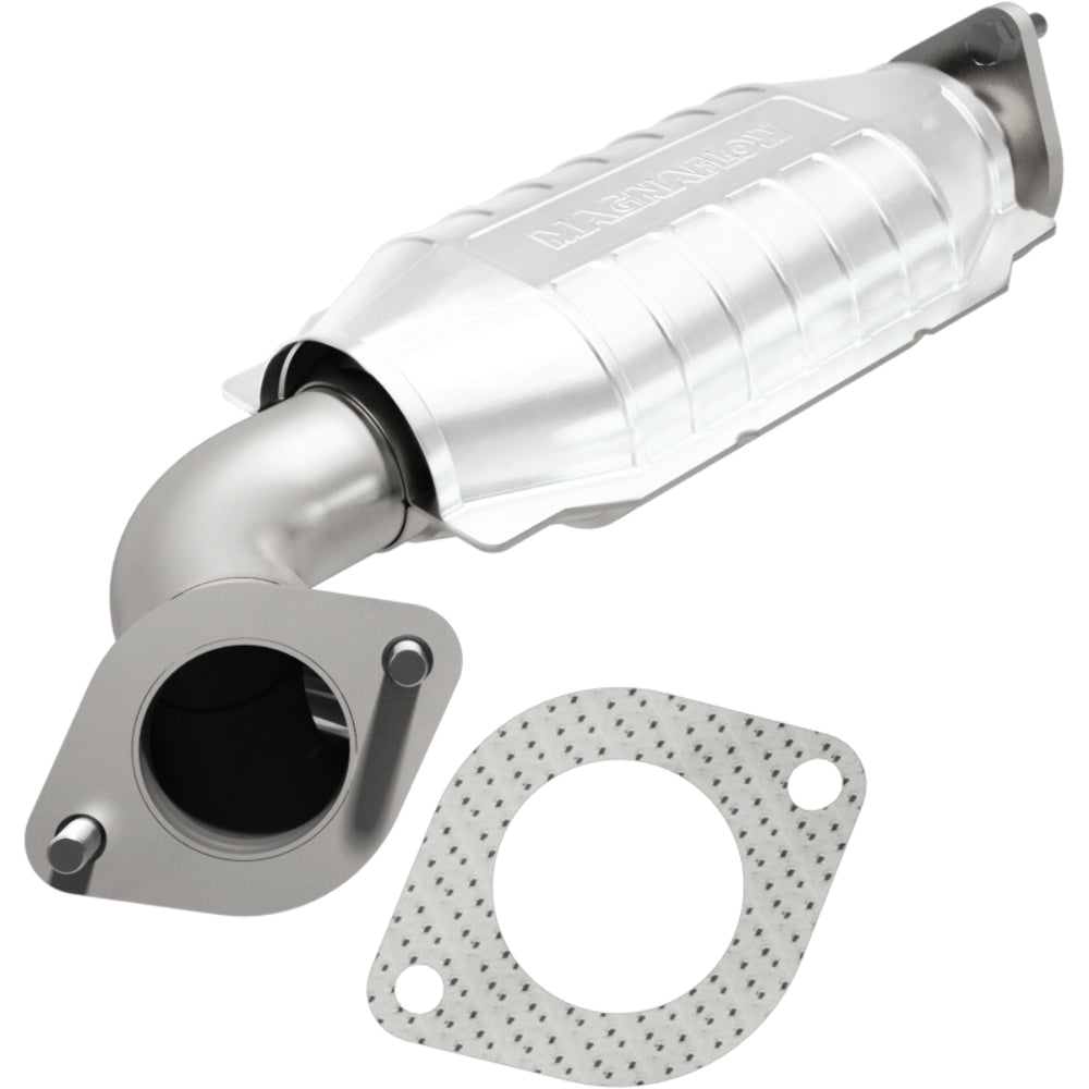 MagnaFlow direct-fit catalytic converter fits 2008-2011 Cadillac CTS, Cadillac STS, and additional vehicles and 2008-2009 Cadi CTS 3.6 passenger side passenger side 3.6 inch inlet/