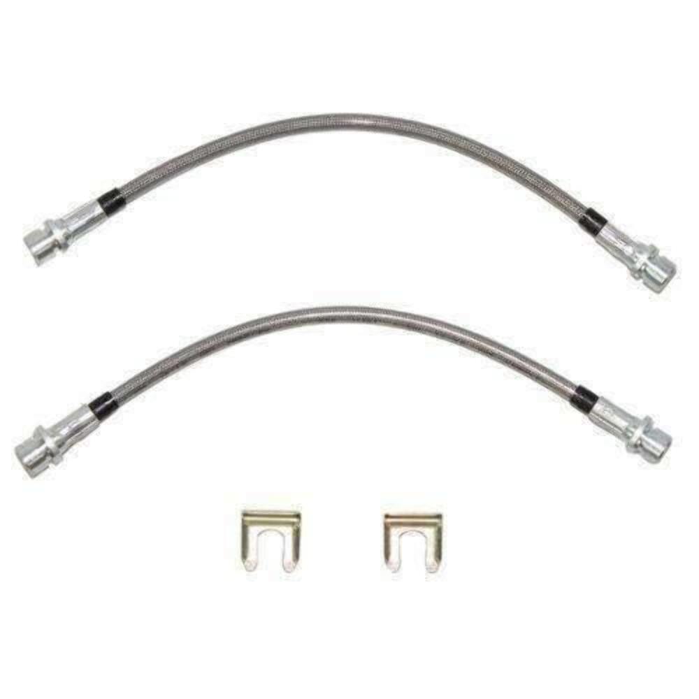 t 08-14 Toyota Tundra Rear Drop Hose (Right) Braided 4WD Fine Lines