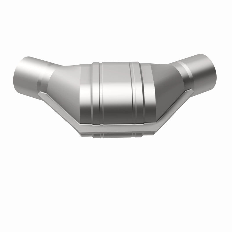 MagnaFlow universal catalytic converter 2.25 inch inlet/outlet stainless steel CARB compliant 91085