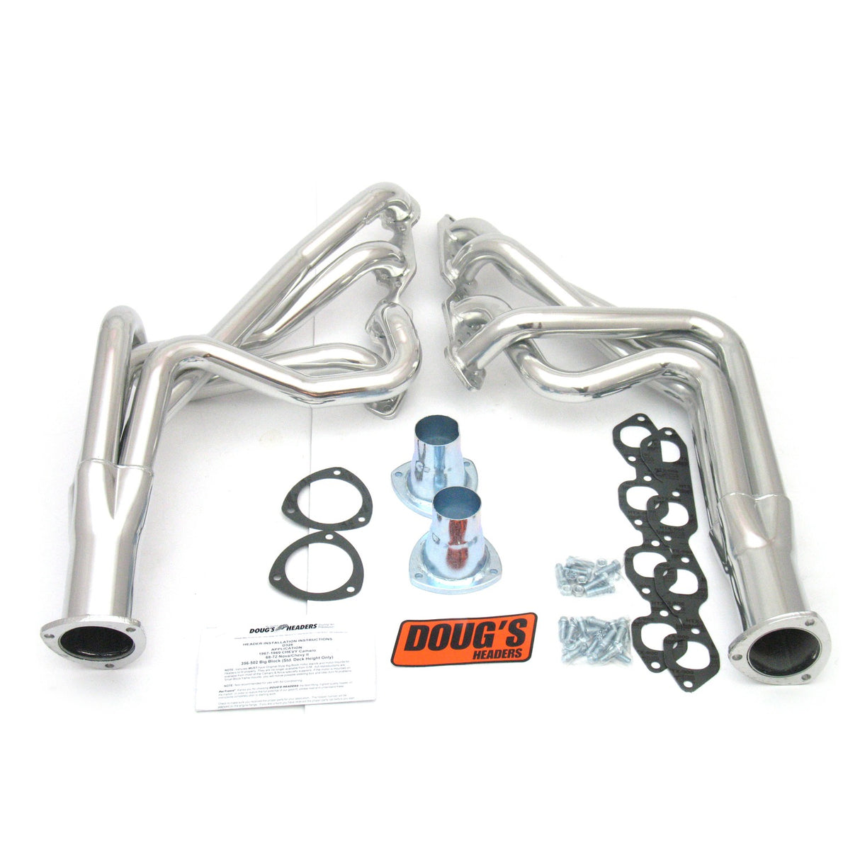 Long Tube Headers for 67-69 F Body/68-74 X Body 396-502 BBC 1-7/8in Primary D328