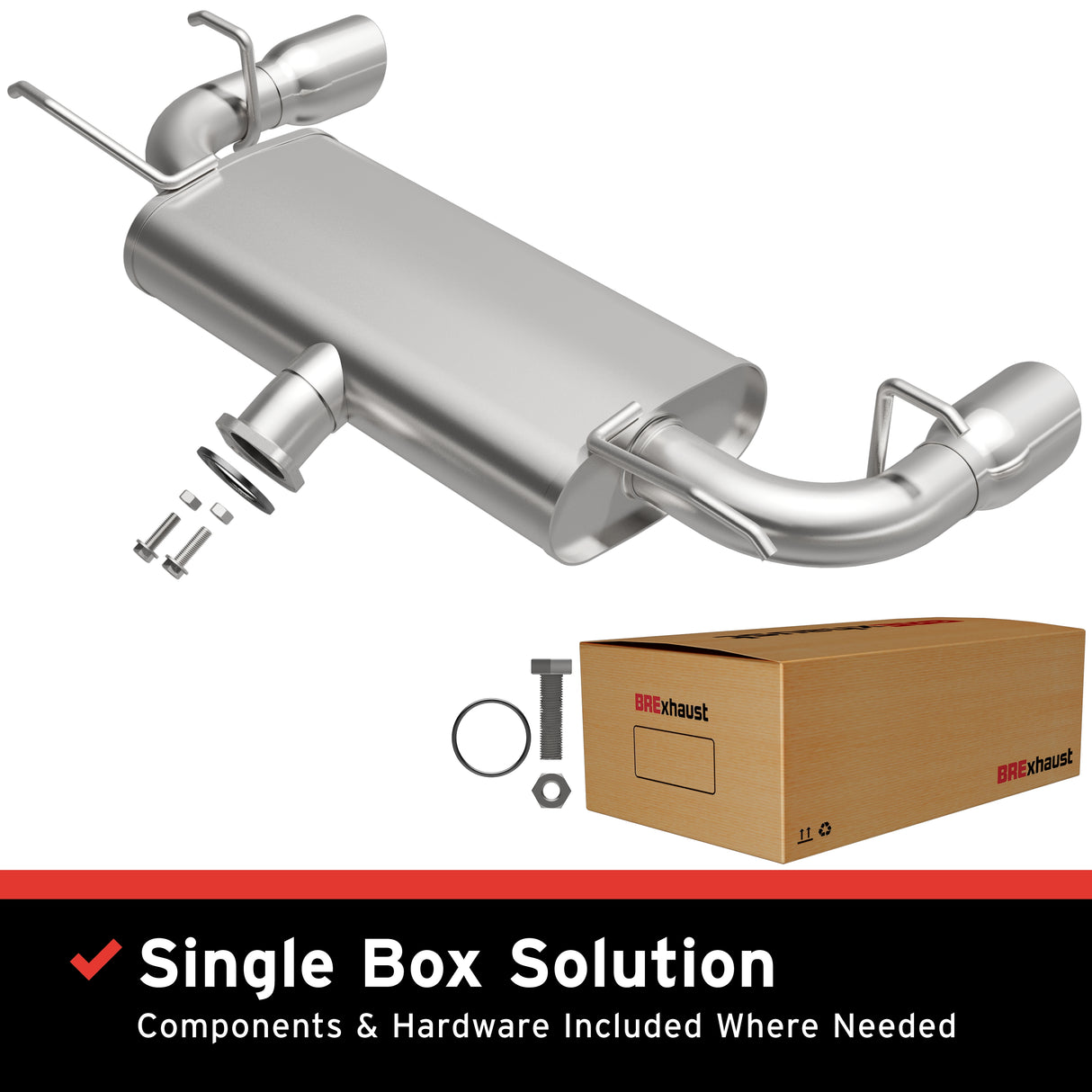 Fits 2006-2014 Mazda MX-5 Miata 2.0L Direct-Fit Replacement Exhaust System aluminized steel