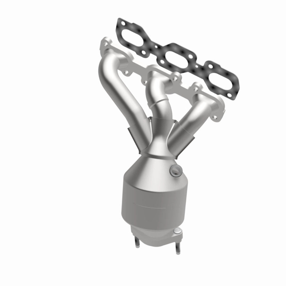MagnaFlow direct-fit catalytic converter fits 2009-2012 Ford Escape and 2009-2011 Mercury Mariner, this and 09 Ford Escape 3.0L Front 3.0L stainless steel CARB compliant OBDII 4992