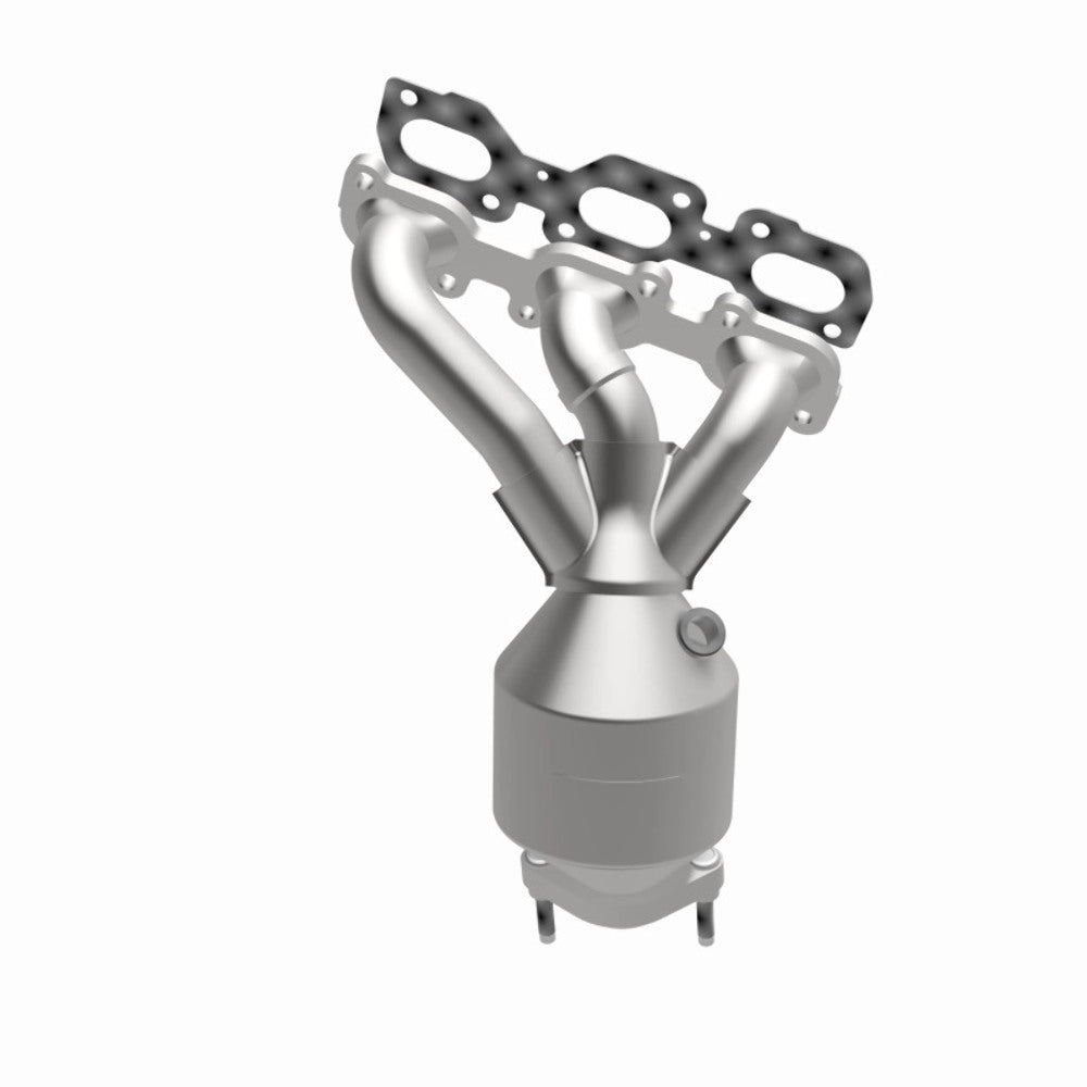MagnaFlow direct-fit catalytic converter fits 2009-2012 Ford Escape and 2009-2011 Mercury Mariner, this and 09 Ford Escape 3.0L Front 3.0L stainless steel CARB compliant OBDII 4992