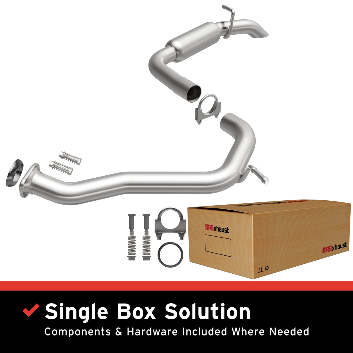 2013-2017 Toyota RAV4 Direct-Fit Muffler Kit 108-0020 aluminized steel