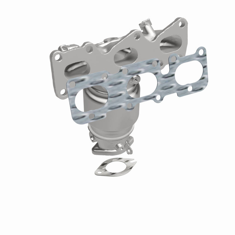 MagnaFlow direct-fit catalytic converter for 2011-2013 Hyundai Santa Fe 3.5 inch inlet/outlet stainless steel CARB compliant 52737