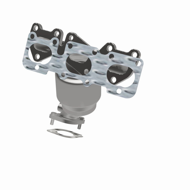 MagnaFlow direct-fit catalytic converter for 2011-2013 Hyundai Santa Fe 3.5 inch inlet/outlet stainless steel CARB compliant 52743