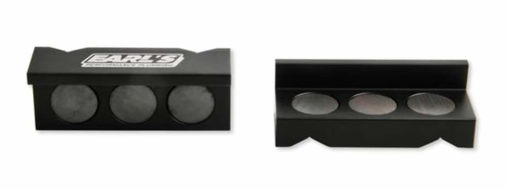 4 Black Aluminum Vice Jaws - 1004ERL