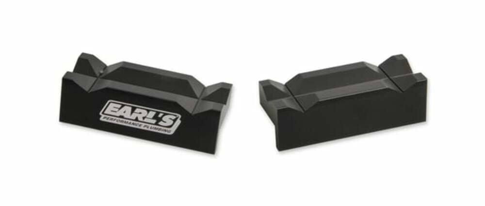 4 Black Aluminum Vice Jaws - 1004ERL AN fitting