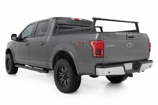 Fits Ford F-150 2WD/4WD (2015-2024) Bed Rack; Half Rack; Aluminum; 10407