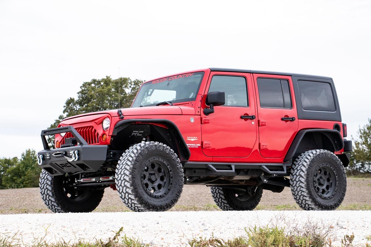Fits Jeep Wrangler JK (07-18) Replacement Grille; Angry Eyes; 10524