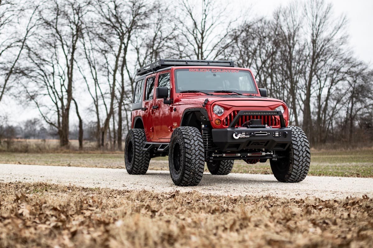 Fits Jeep Wrangler JK (07-18) Replacement Grille; Angry Eyes; 10524