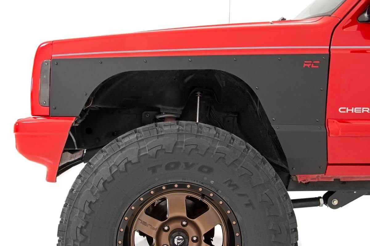 Fits Jeep Cherokee XJ (97-01) Fender & Quarter Panel Armor; Front; Combo 10577_A