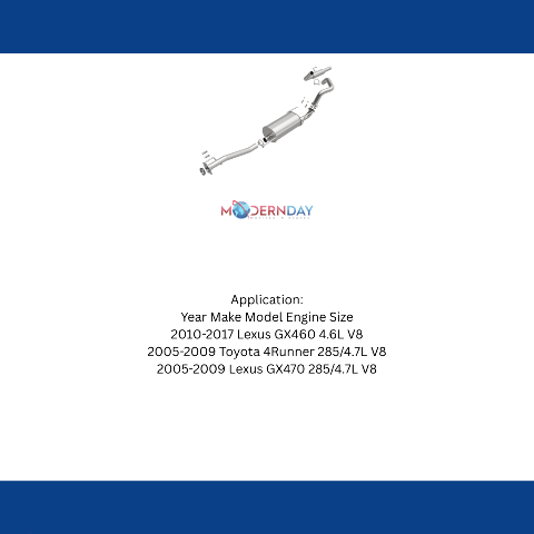 Fits 2010-2017 Lexus GX460 Direct-Fit Replacement Exhaust System 106-0076