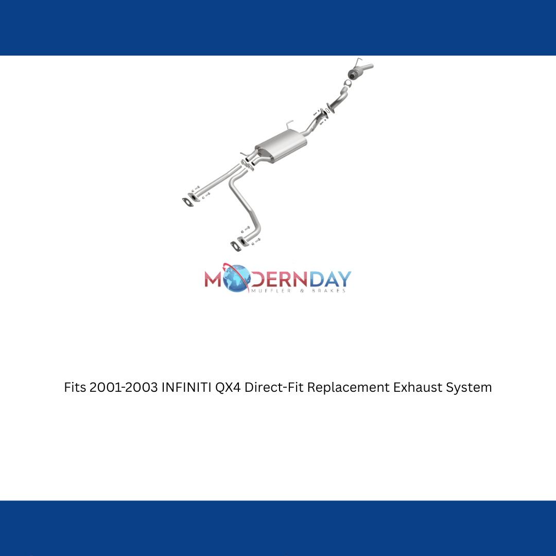 Fits 2001-2003 INFINITI QX4 Direct-Fit Replacement Exhaust System 106-0120 steel