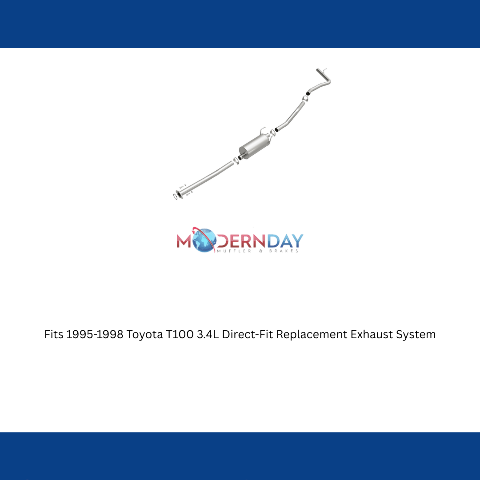 Fits 1995-1998 Toyota T100 3.4L Direct-Fit Replacement Exhaust System 106-0146 aluminized steel