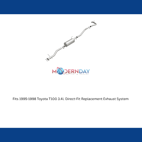 Fits 1995-1998 Toyota T100 3.4L Direct-Fit Replacement Exhaust System 106-0147 aluminized steel