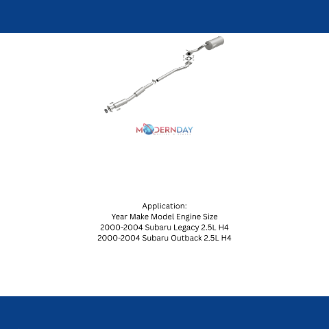 Fits 2000-2004 Subaru Direct-Fit Replacement Exhaust System 106-0174 aluminized steel