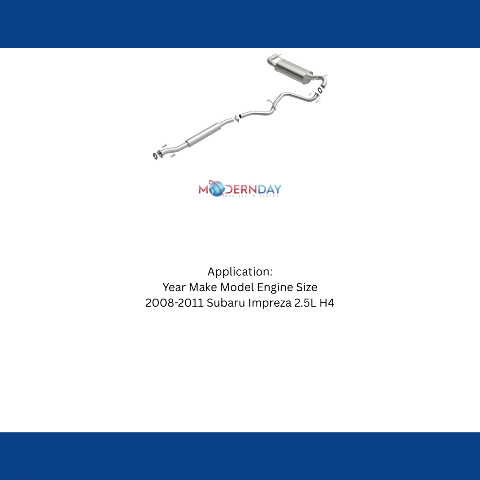 Fits 2008-2011 Subaru Impreza 2.5L Direct-Fit Replacement Exhaust 106-0182 aluminized steel