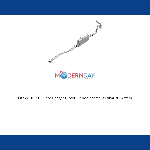 Fits 2001-2011 Ford Ranger Direct-Fit Replacement Exhaust System 106-0184 aluminized steel